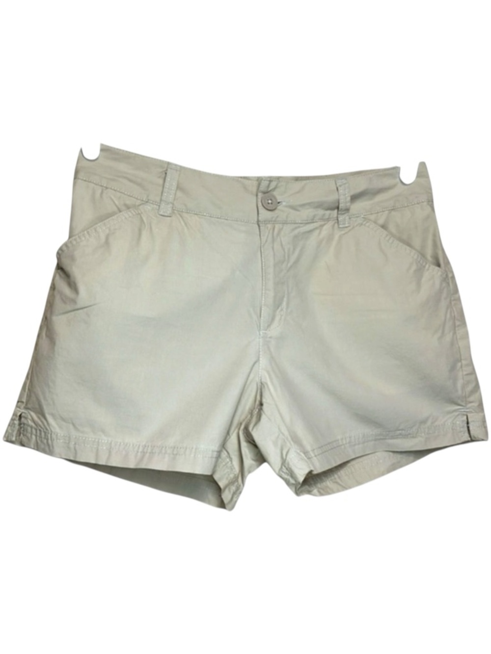 Columbia High Waist Khaki Hiking Shorts Size 8 Outdoor Gorpcore Trail